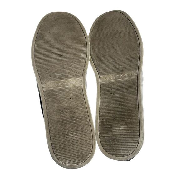 Calvin Klein Bown Slip On Shoes Logo Print Skater Flat Sneakers Loafers - Picture 5 of 7